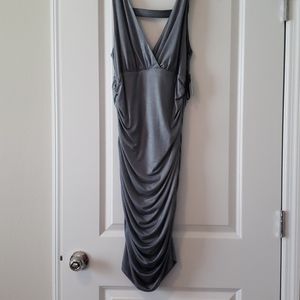 Silver glitter dress
